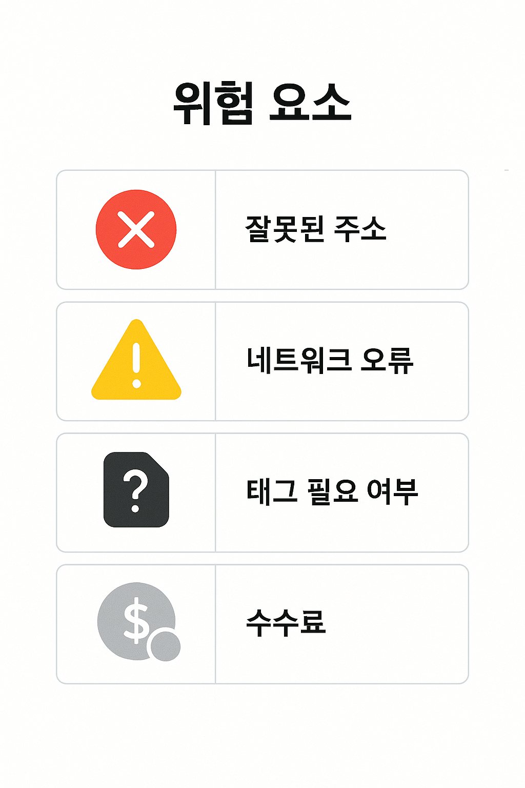 주의사항 및 실수 방지 팁