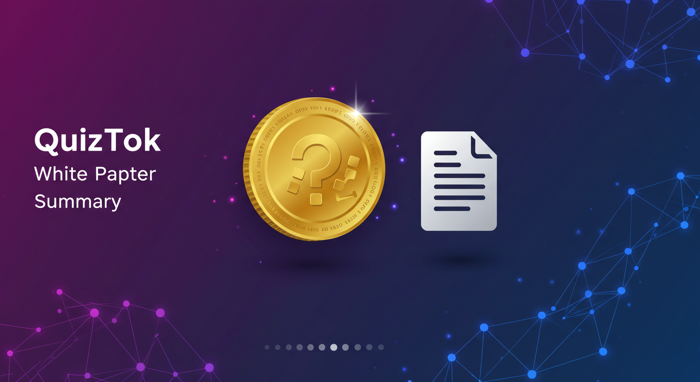 퀴즈톡(QTCON) 코인 백서 요약